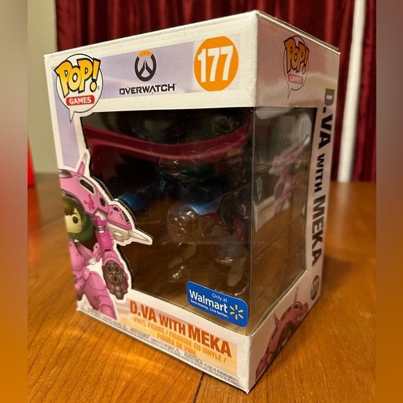 Funko Pop Overwatch “Blueberry” skin D.VA with MEKA 177 Walmart Exclusive - Picture 1 of 2